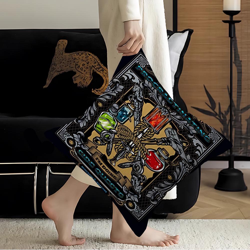 Game D-Dungeons And D-Dragons Cushion Cover Inches Farmhouse Decor Home Throw Pillow Covers For Couch Decorations