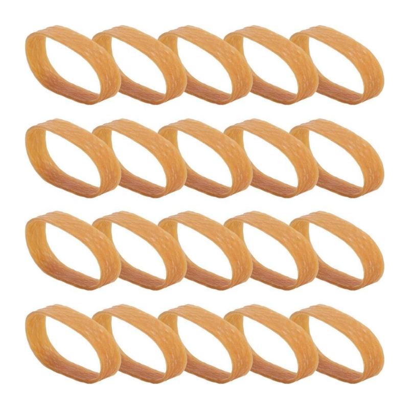 20/50Pcs Exercise Rubber Bands Widened Rubber Rings Safety Ski Brake Retainers