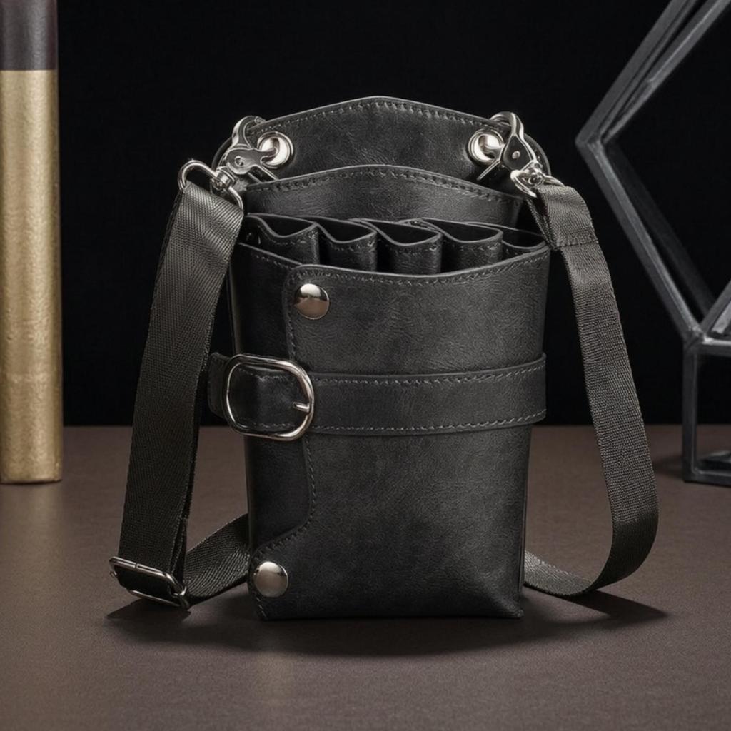Pouch with Shoulder Belt Long-Lasting Sturdy for Hair Salon, Barbers