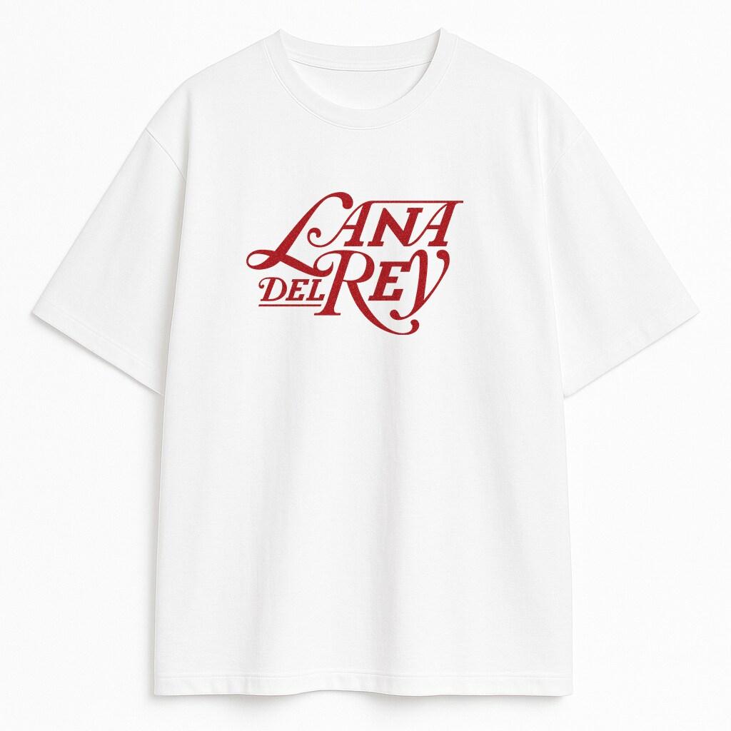 

Lana Del Rey Logo Tshirt Unisex and Women Summer Cotton Y2K Clothing Casual Fashion Round Neck Short Sleeved Tee Streetwear 4XL