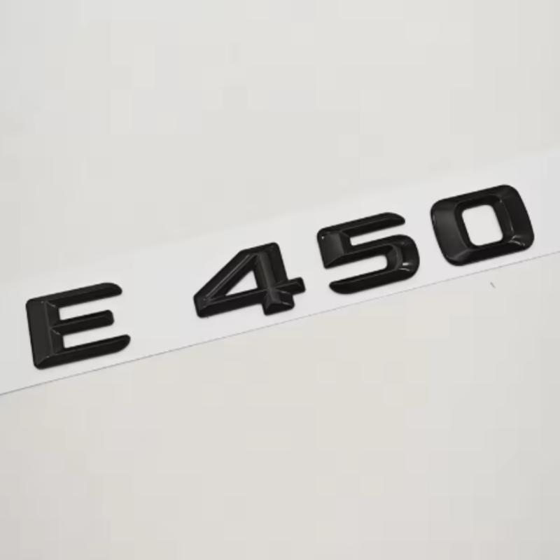 Logo Lettre de Voiture 3D ABS E400 E450 4MATIC Autocollant Emblème Coffre Arrière Pour Classe E E400 E450 W213 Accessoires de Queue Auto