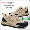 Men's Summer Breathable Steel Toe Safety Work Shoes - Anti-smash, Anti-puncture, Insulated for Construction Sites
