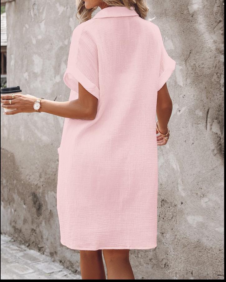 Women's Summer Loose Fit Short-sleeved Dress