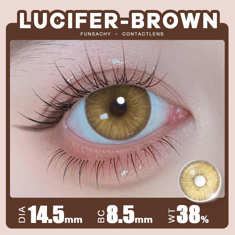 FUNSACHY Colored Lenses 1pair Brown Natural Eye Makeup Contacts Gray Pupils Blue Green Lens Yearly Fashion Cosmetics SoftLens