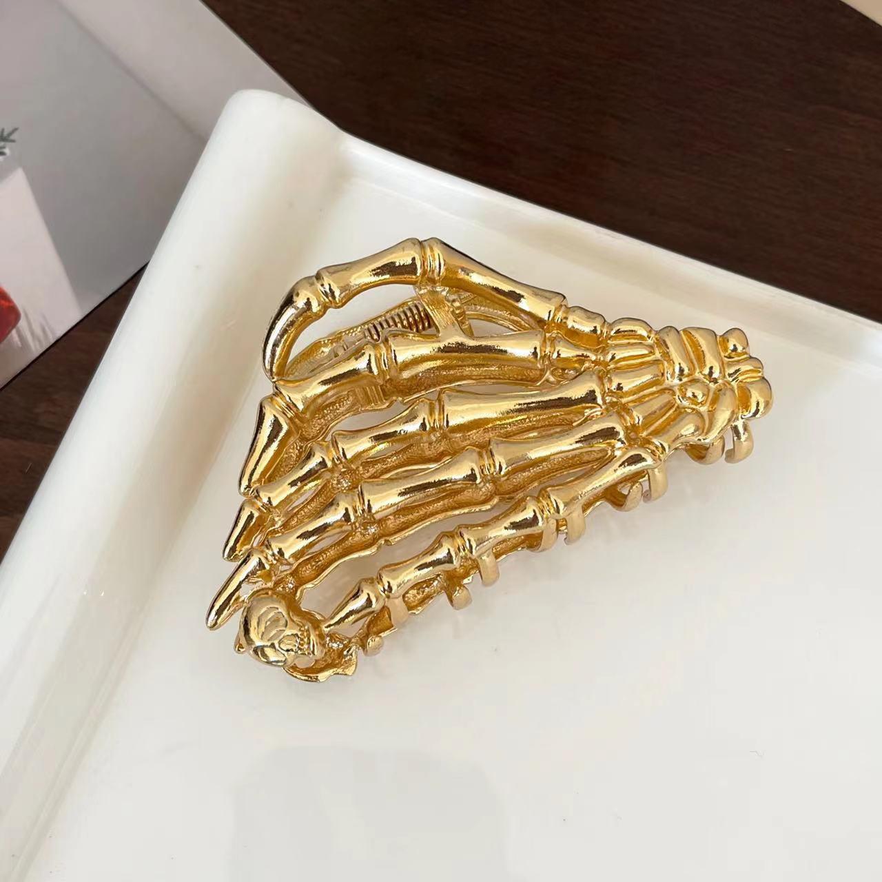 

Заколка для волос в виде акулы на Хэллоуин для женщин, аксессуары, индивидуальные когти для волос, металлические заколки для крабов, заколка для волос для девочек, головной убор one size золотой