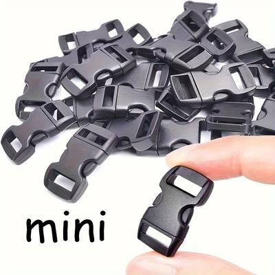 10pcs 10mm Diameter Contour Side Release for Bracelet Plastic Buckle DIY Pet Release Buckle Clip and Backpack Repair with Buckle