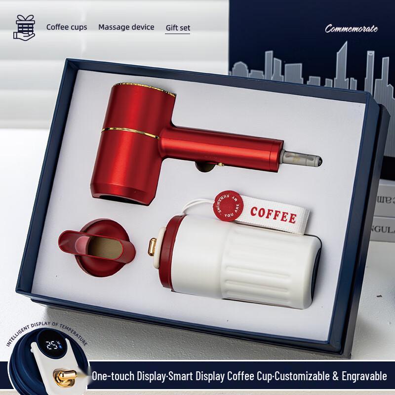 AQ Business Coffee Thermos & Hair Dryer Gift Set