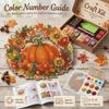 DIY Herbst Ernte Kürbis Sonnenblume Diamantmalerei Hängeschild Schmuck Set Acryl Fenster Wand Hängende Dekoration für Haus Garten Thanksgiving