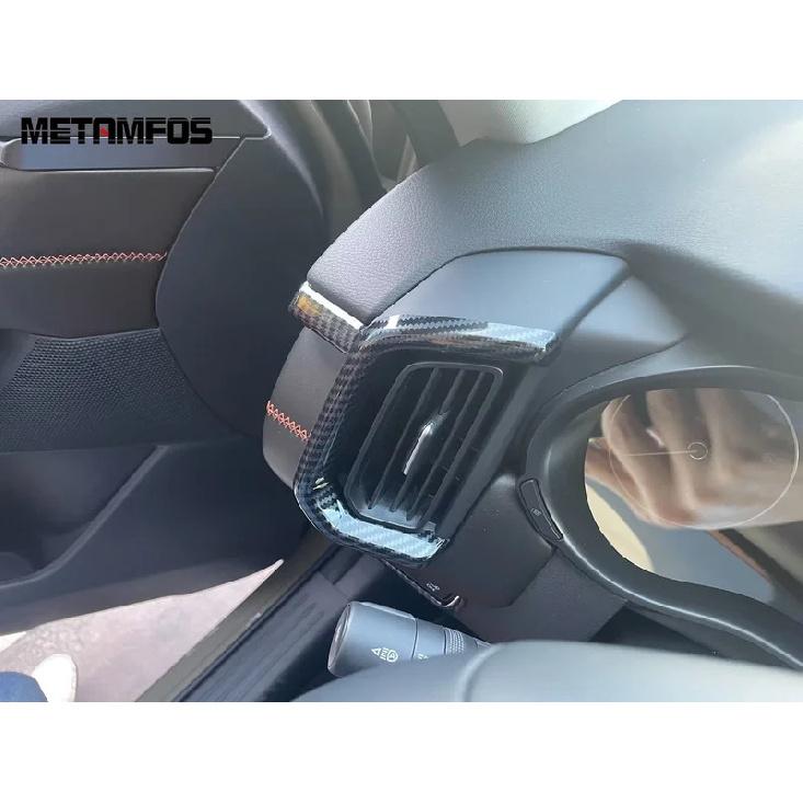 For Mazda CX-50 CX50 -2025 2026 Carbon Fiber Front Air Conditioner Vent Outlet Cover Trim Molding Accessories Car Styling