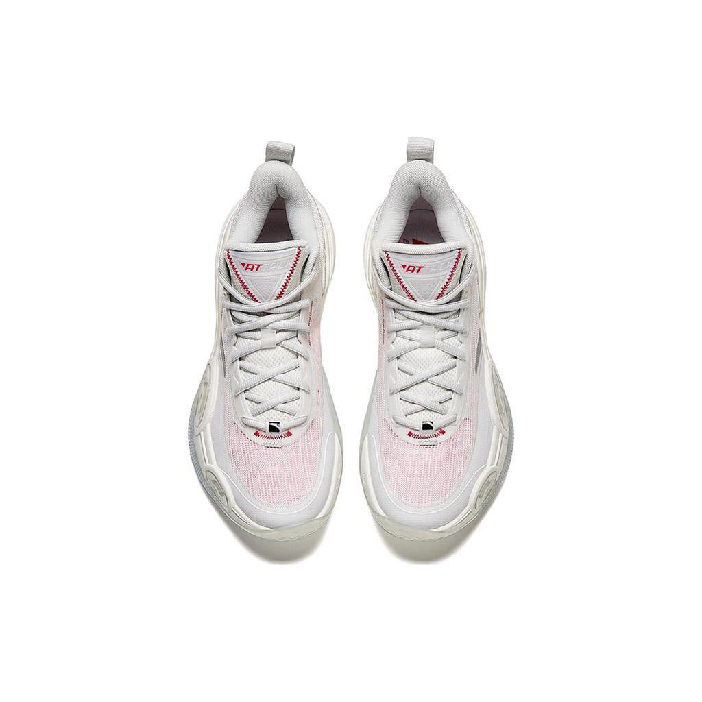 Anta Raid Cushioning Slip Resistant Abrasion Resistant Low top Basketball Shoes Women's White 122421109-3