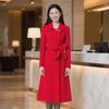 Women's Elegant Wool Blend Mid-Length Coat
