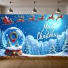 Weihnachtsmann Schlitten Banner Weihnachtsmann Design Weihnachtsfeier Banner Weihnachtsdekoration Banner Schneeflocken Deko Für Bürodekoration Shopping
