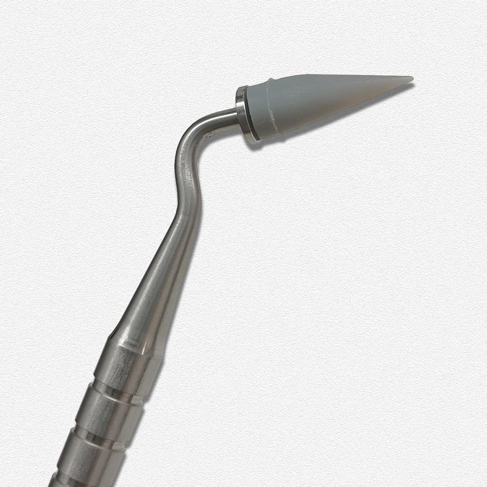 1 set de pensule din rășină dentară, mâner din oțel inoxidabil, modelare, cap moale din silicon, instrumente adezive pentru ciment compozit din porțelan