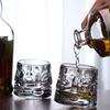 Whiskyglas für die Hausbar, Bier, Wasser und Party-Cocktails, Wein, Brandy-Becher, Glaswaren für Cocktails, Scotch, menschliche Gesichtsform