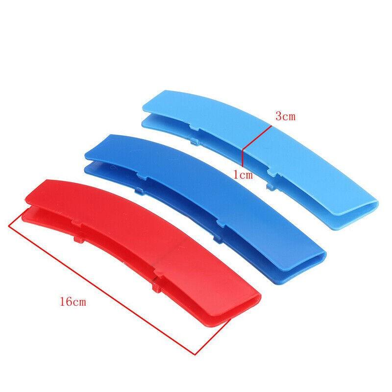 Fits BMW 5 Series F10 F11 2011 2012-2013 Kidney Grille 12 Bar Cover Stripe Clip