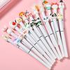 5Pcs Cute Cartoon Neutral Pen 0.5mm Black Smooth Writing Signature Pen Student Back To School Stationery Supplies