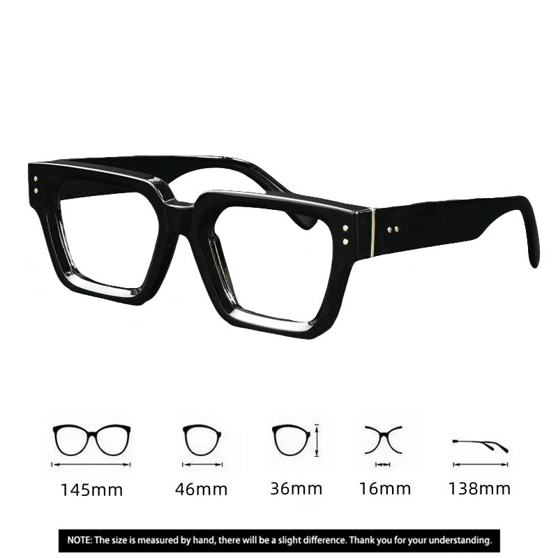New Square Reading Glasses for Men Women Oversized Frame Fashion High Definition Presbyopia Eyeglasses Diopter 0 to +4 0