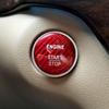 Car Engine Start Stop Button Switch Cover Carbon Fiber Sticker For Mercedes-Benz