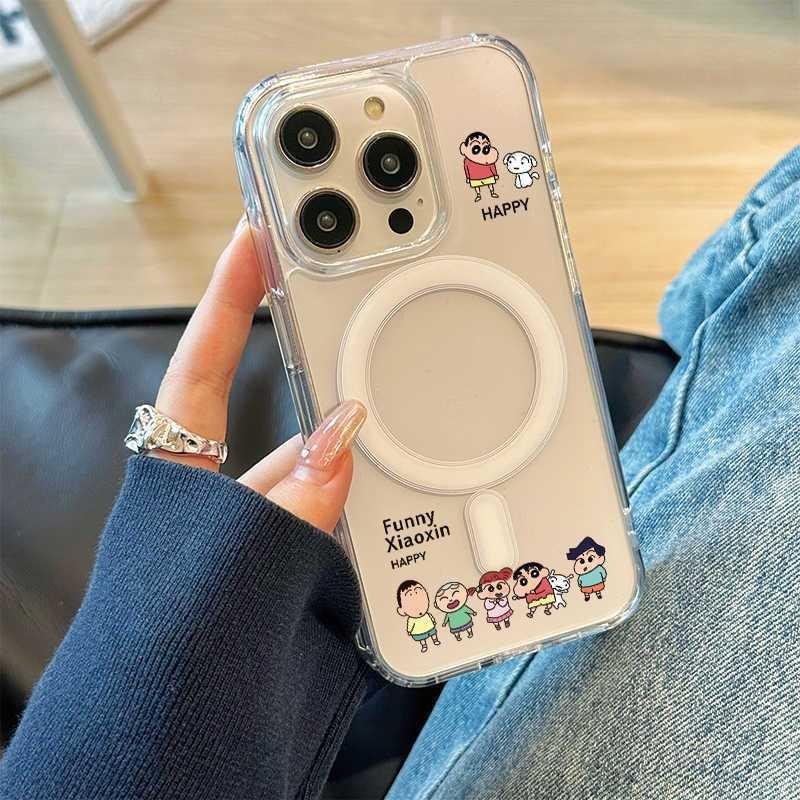 Magsafe Transparent Magnetic Small New 15 for IPhone 16 PROMAX for Apple 13 Phone Case Worker