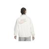 Nike Sportswear Logo Embroidered Fleece Collar Jacket Men Outerwear White FB1827-133