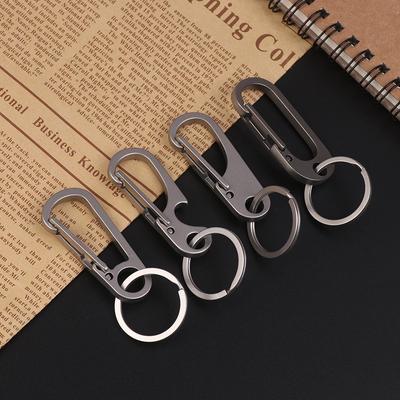 Stainless Steel Buckles Edc Outdoor Tool Metal Buckle Key Ring Car Accessories Keychain Pendant Gift For Man