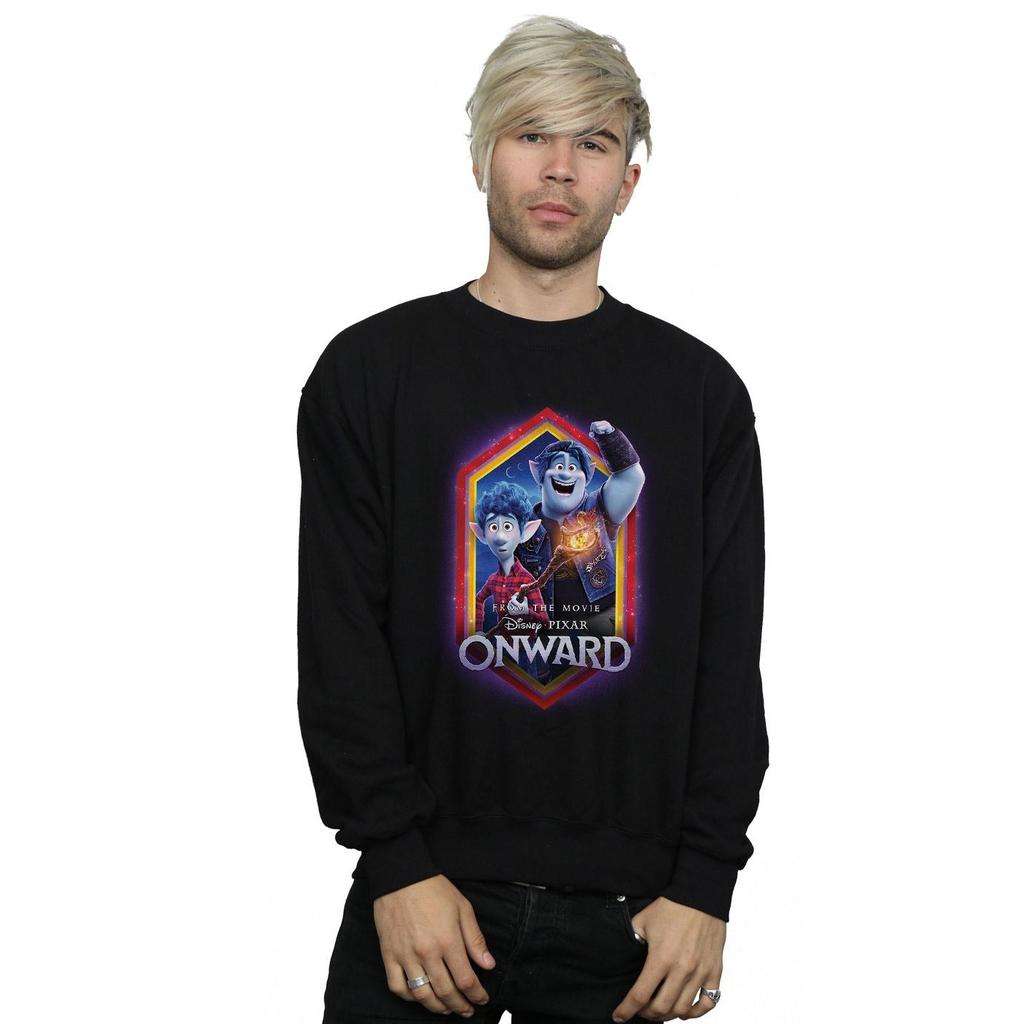 Disney Mens Onward Brothers Crest Sweatshirt