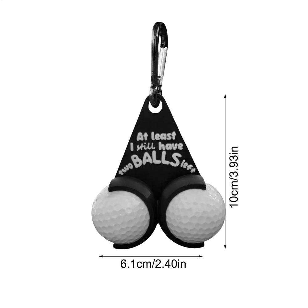 Golf Ball Holder PVC Parody Tee Rack Gag Gift for Golfers Bag Accessories Novelty Design