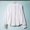Single Tail Goods Chiffon Round Collar with Dark Button Kaihuai Long Sleeves Shirt Female Pure Color Professional Commute Elegant Bottoming Shirt