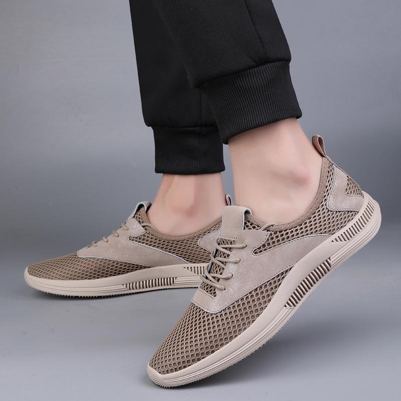 Men's Breathable Slip-On Mesh Shoes: Summer Anti-Odor, Soft Sole, Trendy & Versatile Casual Footwear