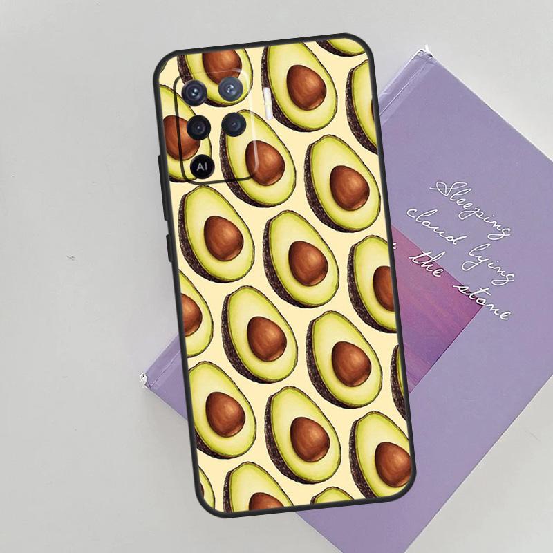 

FUNNY AVOCADO Smile JOKE Phone Case For Oppo A96 A76 A16 A74 A53 A54 A94 A15 A17 A52 A72 A57S A58 A78 A98 A79 Cover OPPO A16