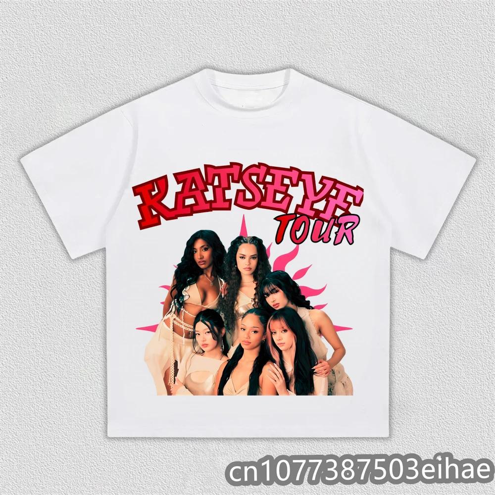 Unisex Kpop Katseye Printed Fan Support Cotton Tshirt Casual Daily Wear For Music Lovers Adults Kids Sizes Available