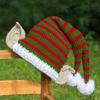 Christmas Santa Hats with White Plush Pom Knitted Christmas Party Hats Santa Hat for Adults Christmas Tree Ornament