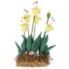 Mini Flower Potted For Green Plant In Pot Simulation Plants 1:12 Dollhouse Miniature Doll House Furniture Home Decoration
