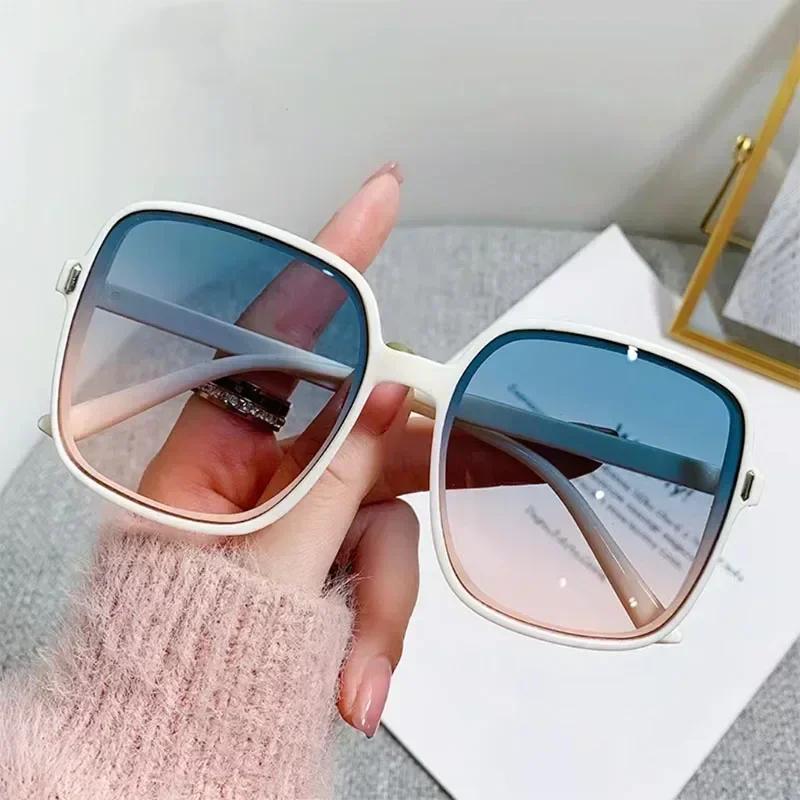 New Oversized Rectangle Sunglasses Women'S Fashion Square Sun Glasses Men'S Classic Vintage Eyewear Uv400