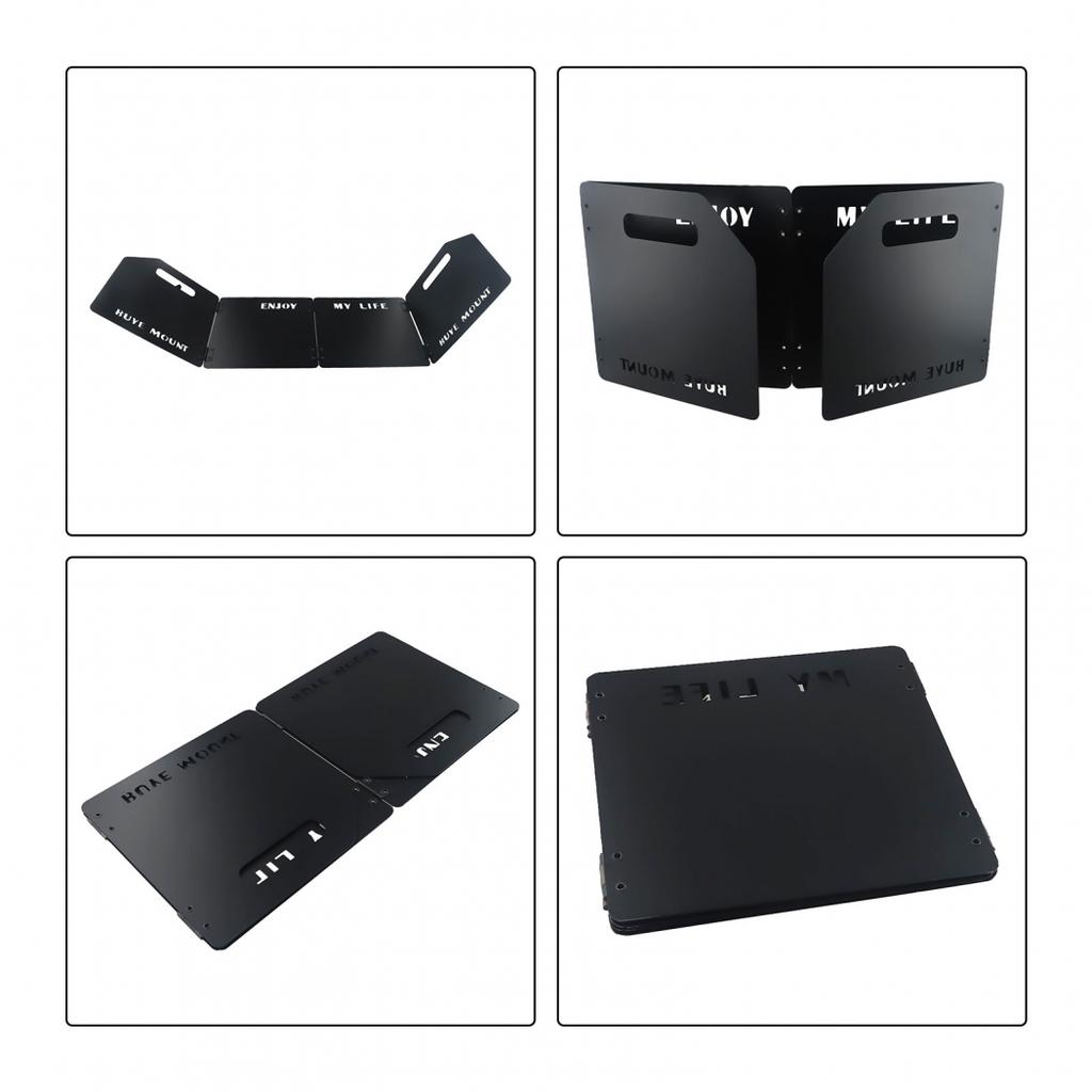 Slip Airflow Folding Gas Stove Stainless Steel Windshield Small Footprint