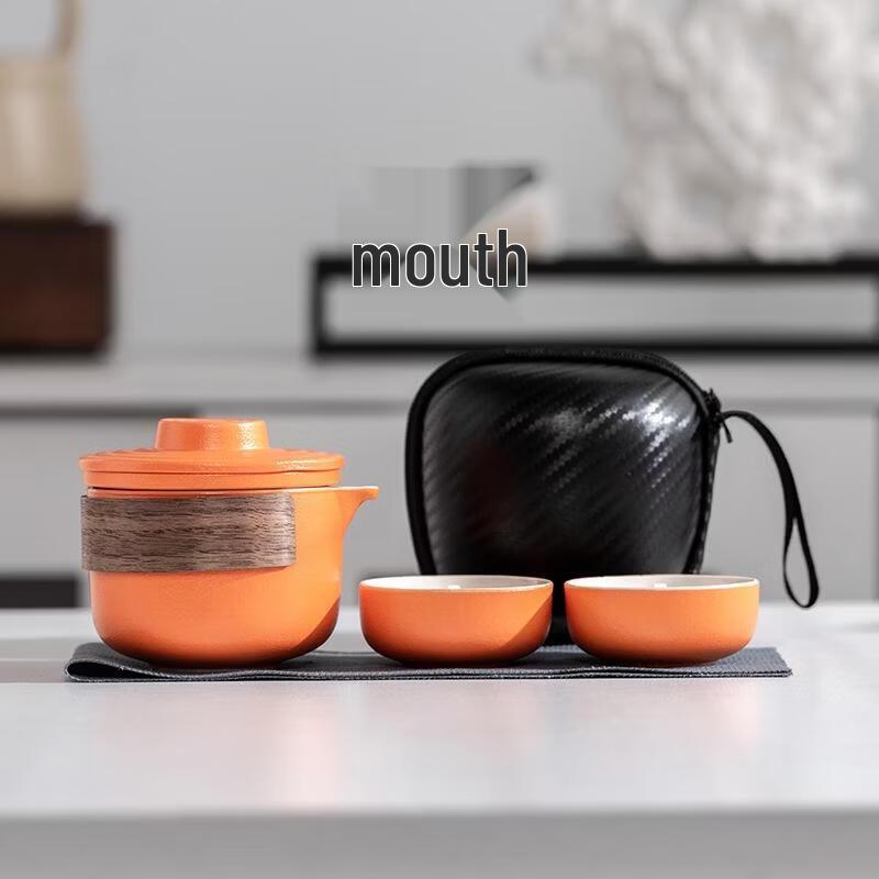 

JINGRX Portable Ceramic Travel Tea Set