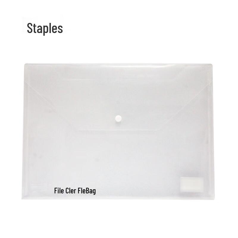 Staples NP1026 A4 Transparent Document Bag