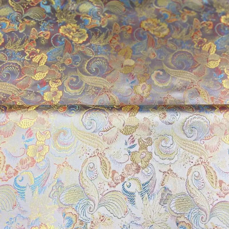 Printed Fabric DIY Handmade Clothing Fabrics Chinese Style Vintage Jacquard Needlework Abrasion-resistant Background Material