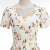 Women's Fashion Color Short Sleeve Dress