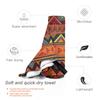 Tribal Ethnic (earth Colors) Beach Towel Soft Microfiber Quick Dry Absorbent Quick Towels For Pool