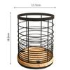 Wooden Base Kitchen Storage Bucket Drainage Hole Cooking Utensil Rack  Kitchen Storage
