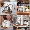 Napkin Holder Rotatable Napkin Dispenser Multifunctional Decorative Napkin Holder for Table for Kitchen Dining Table Coffee Bar