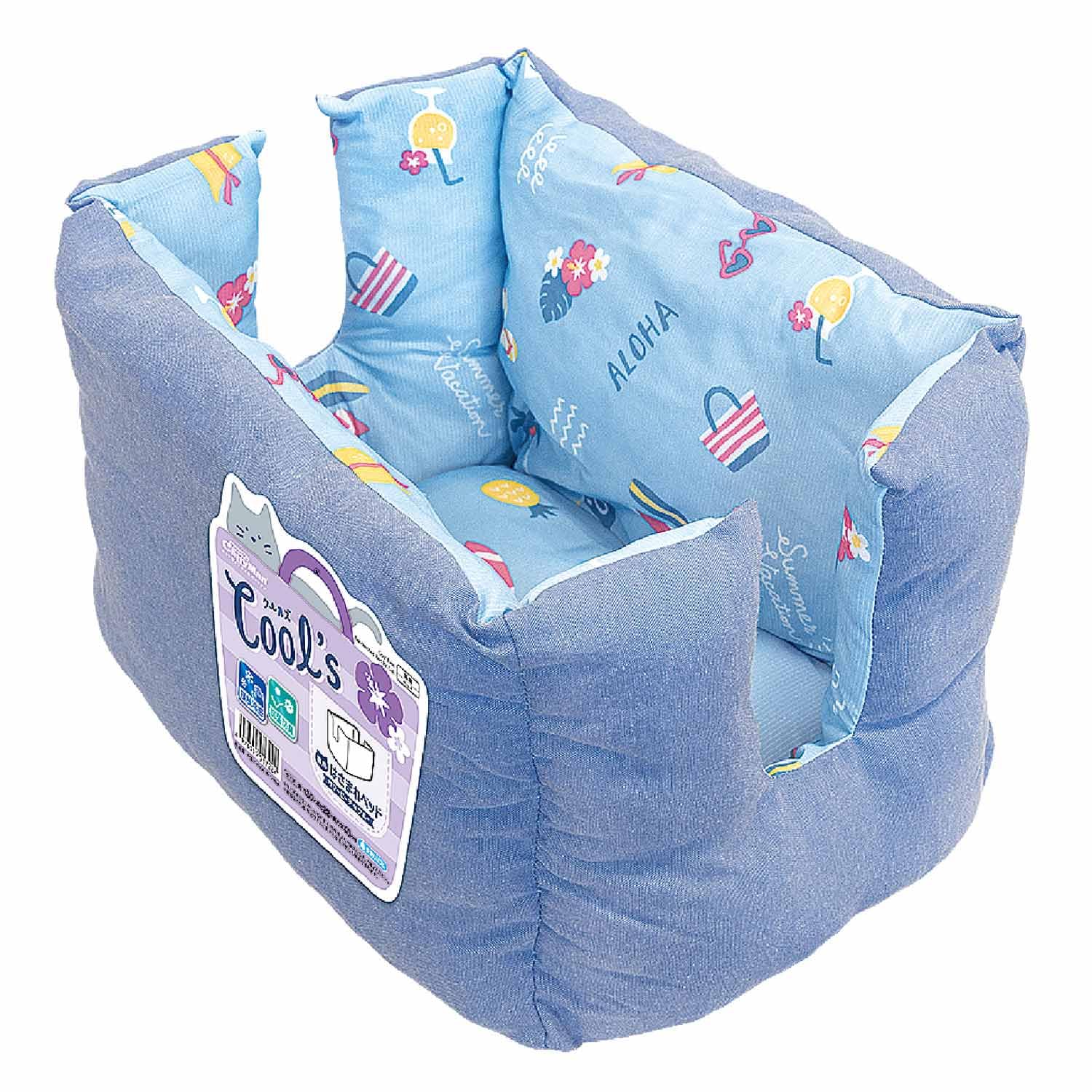 

CattyMan Cools Snuggle Bed Летний Пляжно-голубой для кошек синий