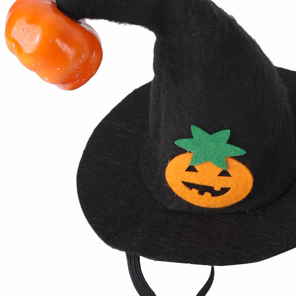 Creative new pet funny supplies, cat Halloween hats, pumpkin smiley headgear, dog funny headgear