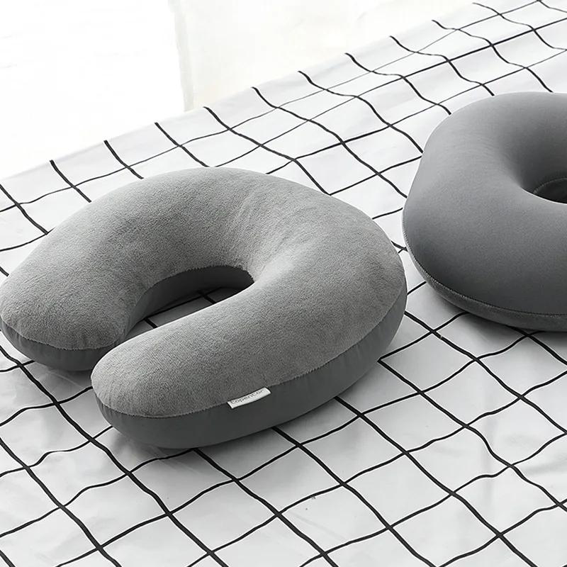 1 Stück Auto Nackenkissen Weiches Reisekissen mit Schaumstoffpartikeln für Komfort in Flugzeugen, Autos und zur Heim- oder Büroanwendung