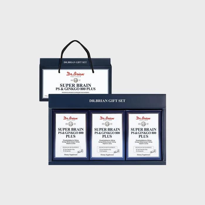 

[Подарочный набор] Доктор. Брайан Супер Мозг ПС и Гинкго 800 Плюс (30 капсул) Х3 бутылки (45 дней)