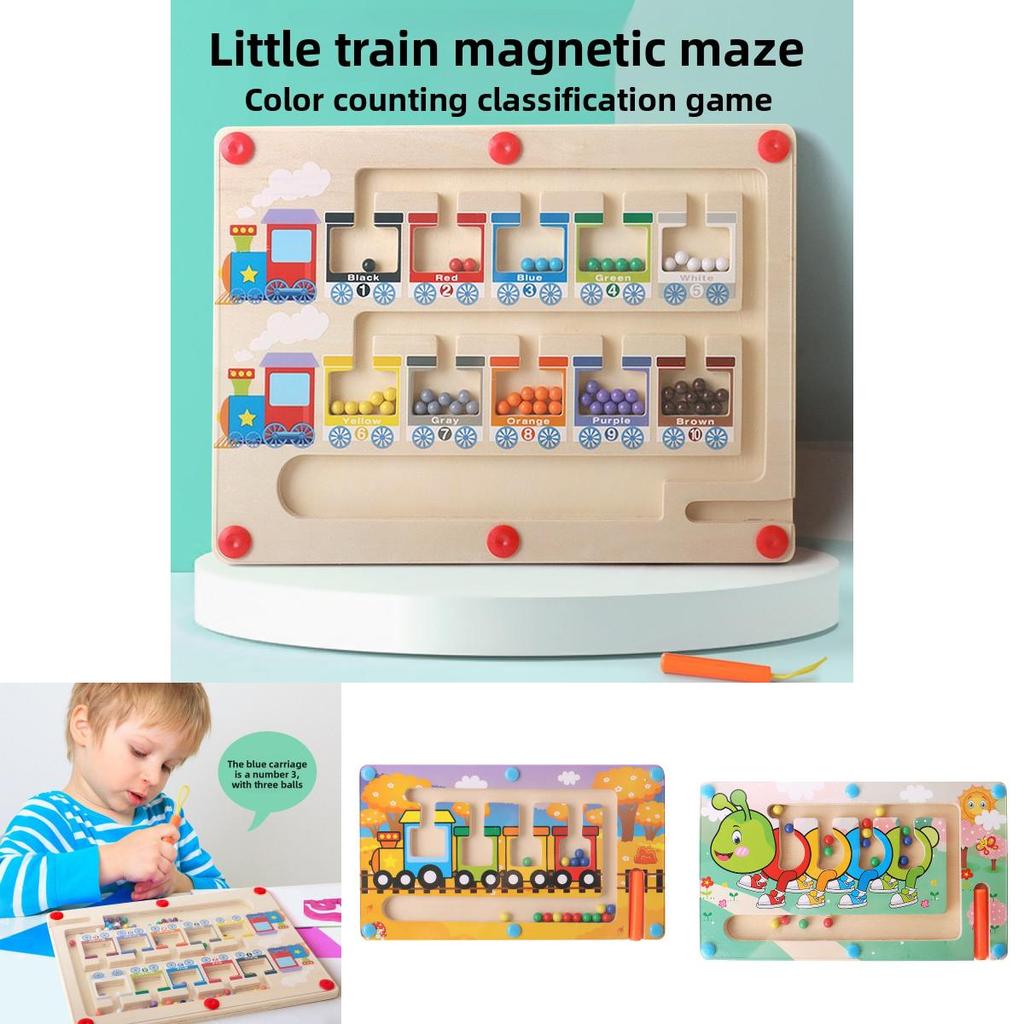 Wooden Magnetic Color Sorting Board For Kids Educational Learning Toy