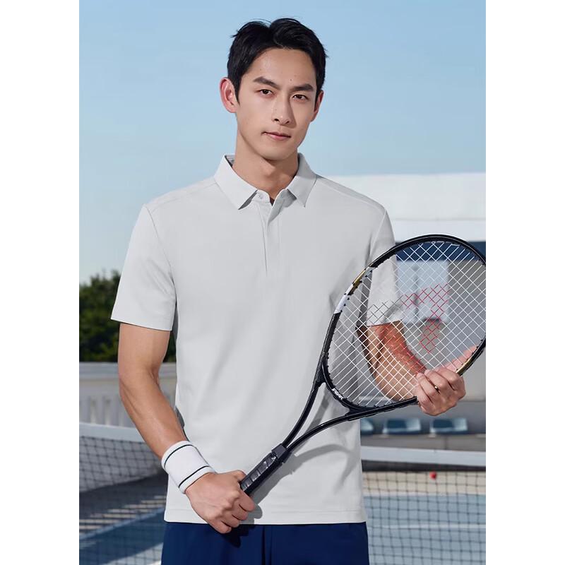 Men's 7A Antibacterial Ice Silk Mulberry Blend Polo Shirt