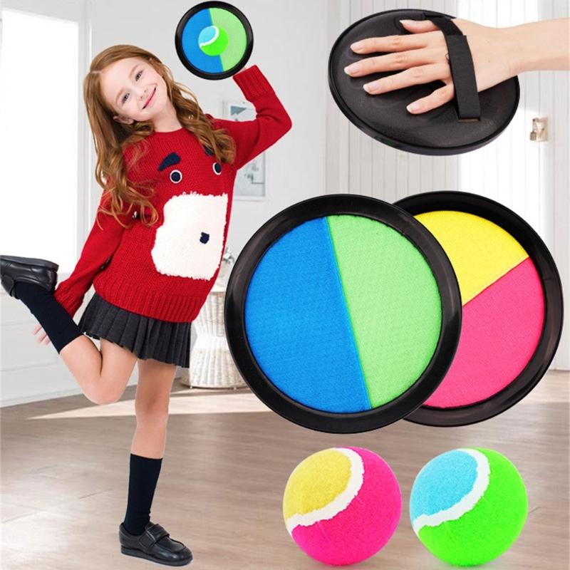 Adhesive Plate and Ball Toy For Toddler Safe Sticky Ball Training Game Family Bonding Activity Throwing Game for Party