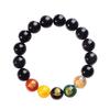 Obsidian Five Gods of Wealth Cinnabar Bracelet for Women - Year of the Snake Style